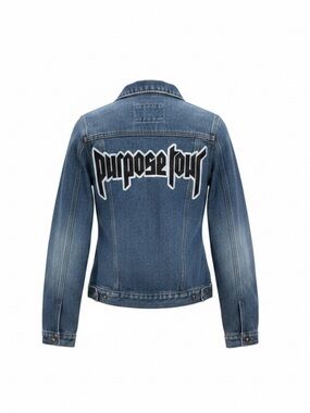 Denim Jacket with 'Purpose Tour' Back Patch